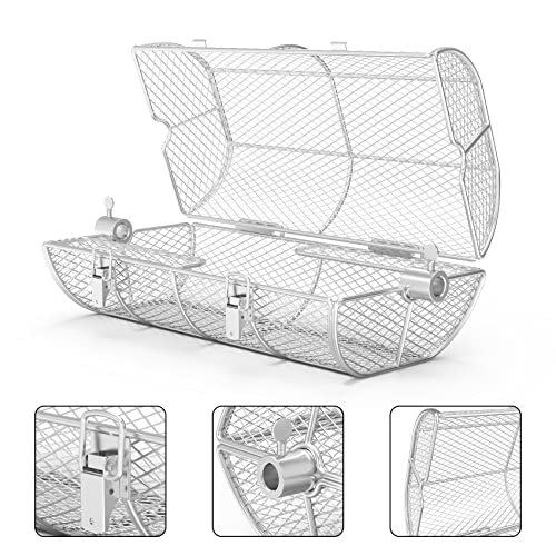 Onlyfire Stainless Steel Rotisserie Grill Basket for French Fries & Beans