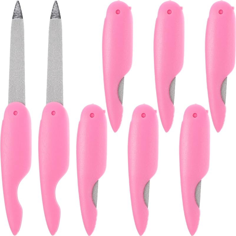 Housoutil Foldable Metal Nail Files – 8 Pack Mini Manicure Strips