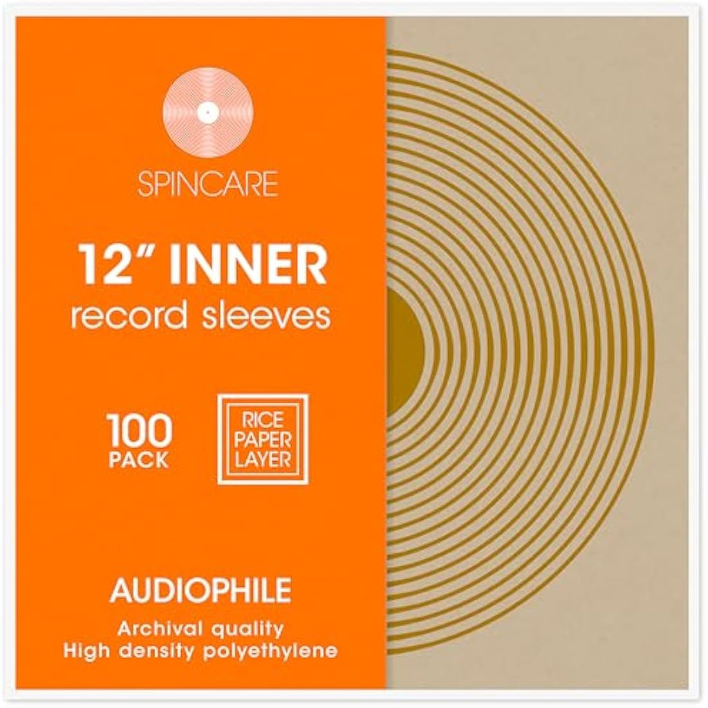 12 Inch Anti-Static Vinyl Record Sleeves - 100 Pack