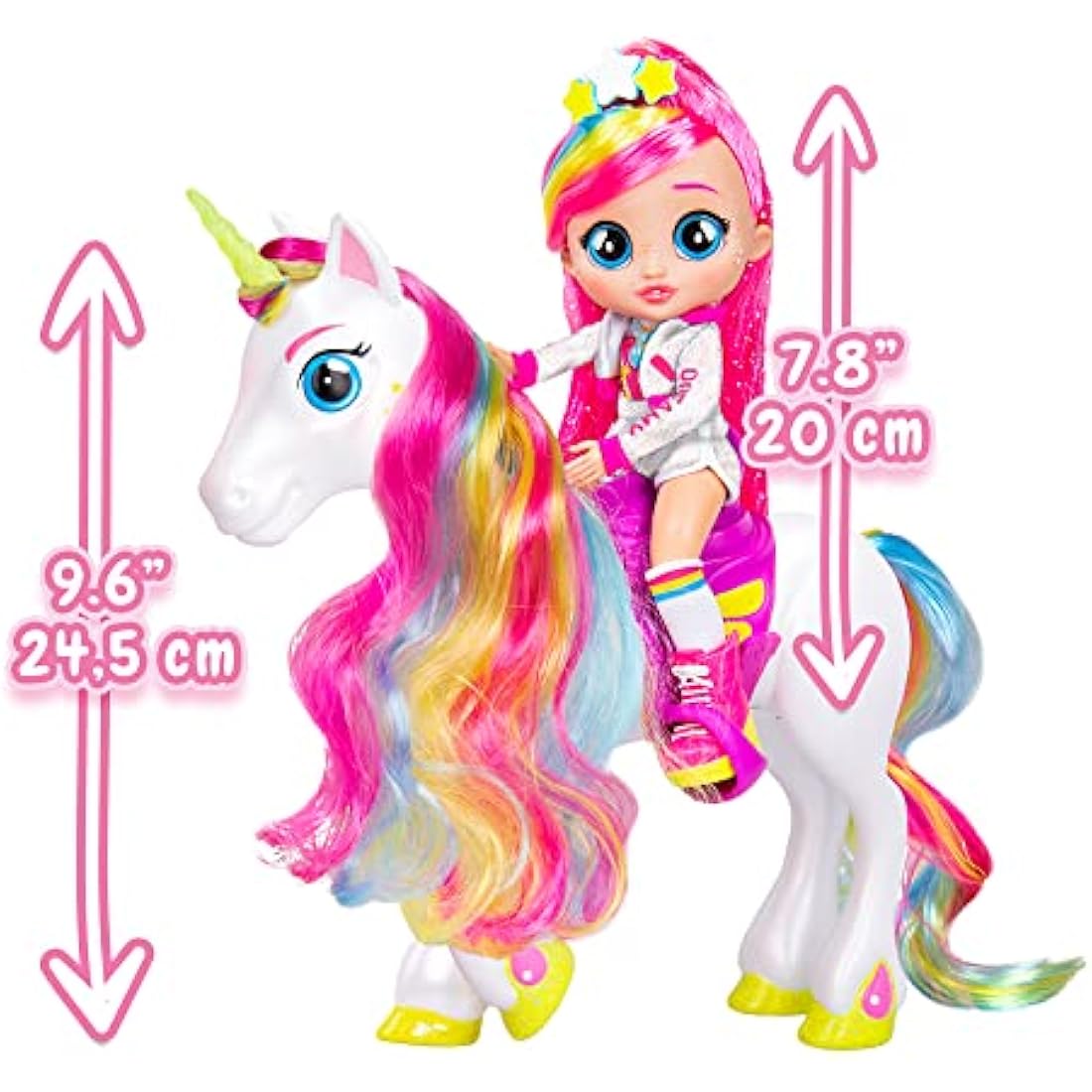 BFF by Cry Babies Dreamy & Rym Deluxe Pack: Doll & Light-Up Unicorn