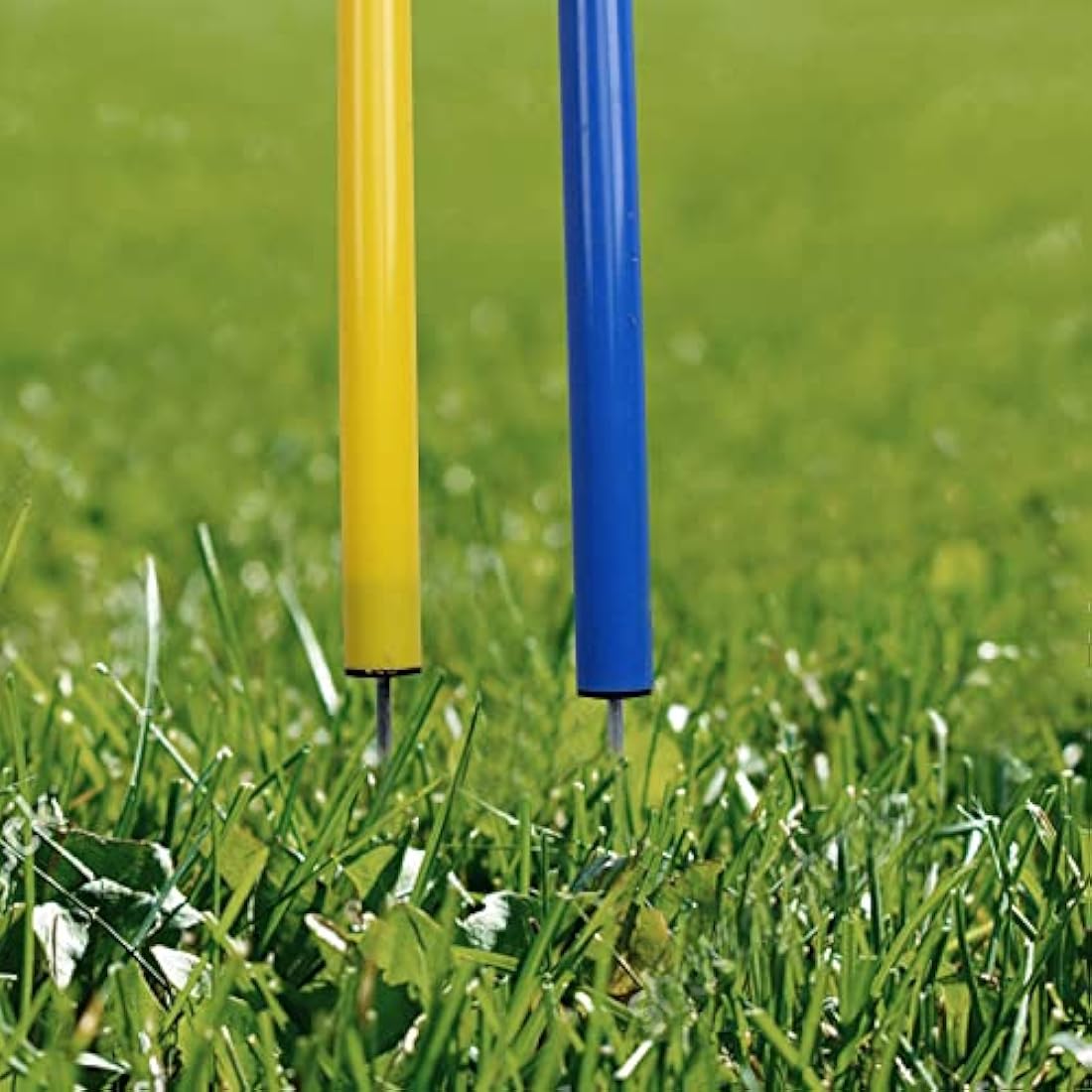Pet Prime Dog Agility Weave Pole Set – 12 Piece Outdoor Training Kit