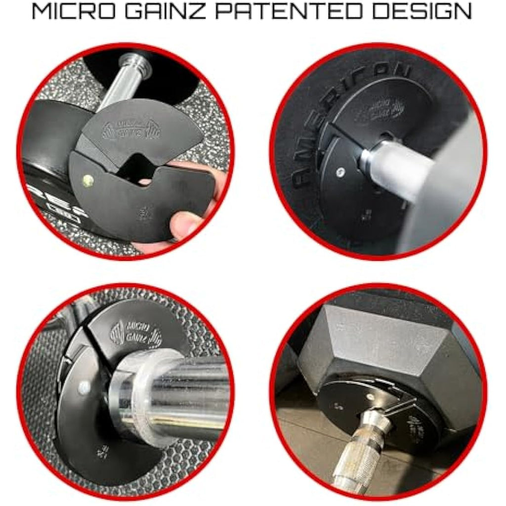 Micro Gainz 1.25LB Dumbbell Fractional Weight Plates | Sintered Steel