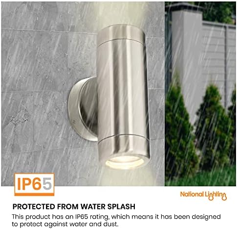 Marine Grade Stainless Steel Outdoor IP65 Up Down Wall Light