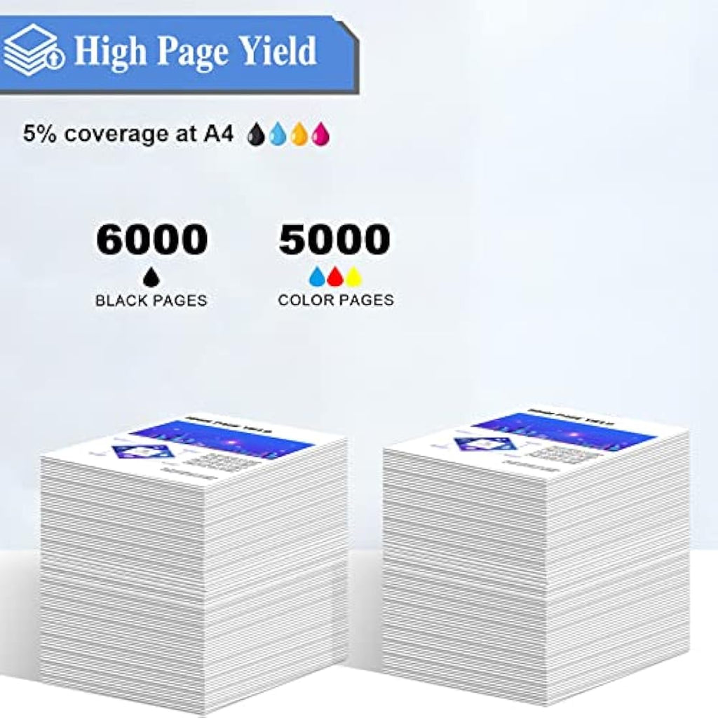 SHUOLEI LC427XL High Yield Ink Cartridges for Brother MFC-J6955DW | 4-Pack