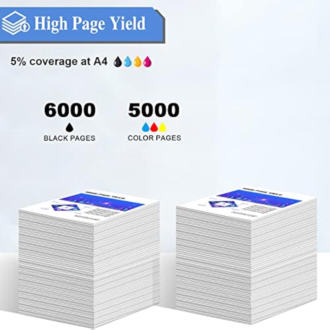 SHUOLEI LC427XL High Yield Ink Cartridges for Brother MFC-J6955DW | 4-Pack