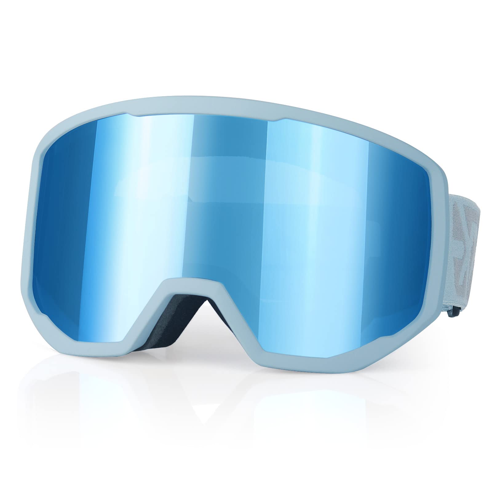 EXP VISION OTG Ski Goggles – Anti-Fog UV400 Snowboard Goggles, Blue