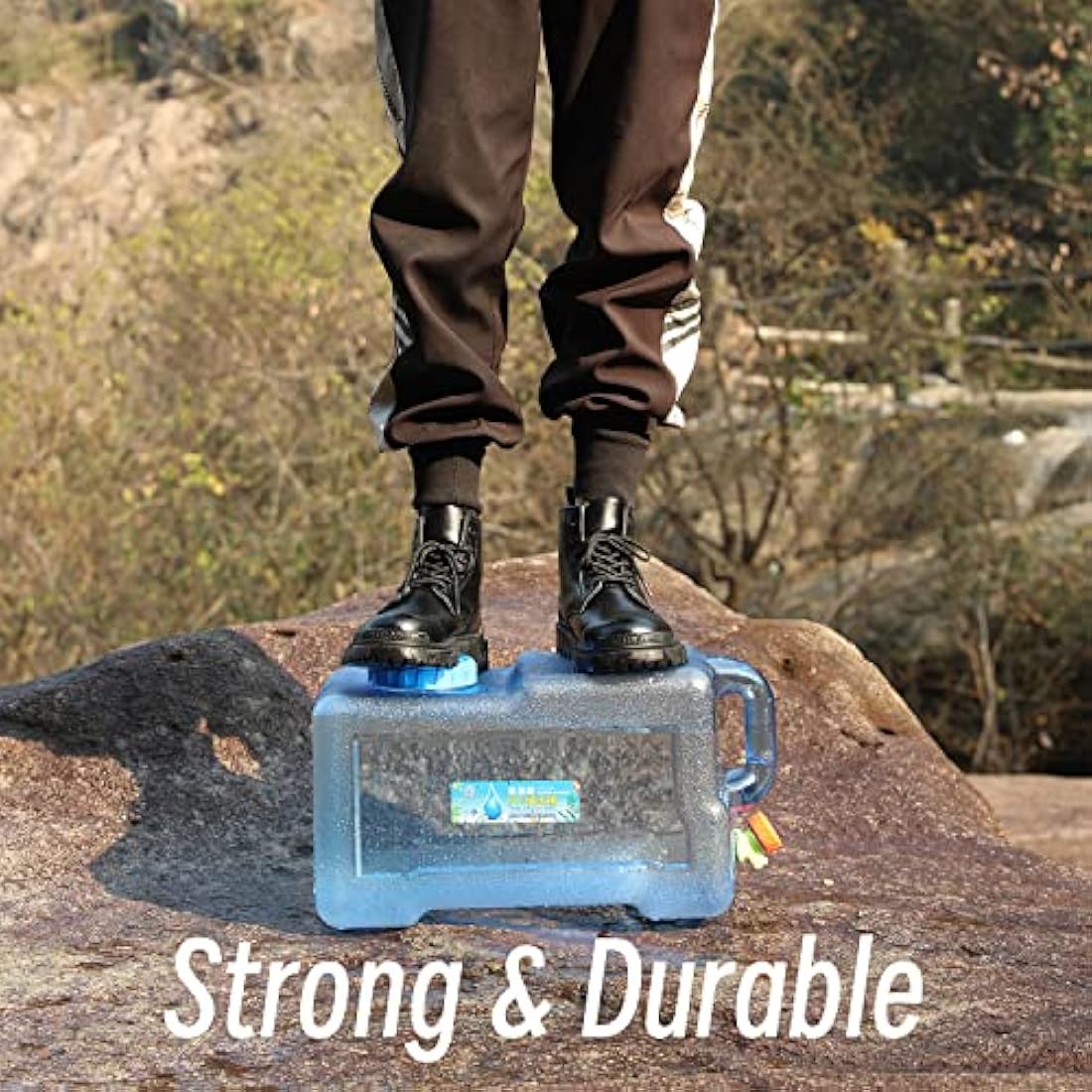 Sparkstarses 15L Water Container with Tap | Portable PC Camping Tank