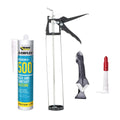 Everflex 500 Anti Mould White Silicone Bathroom Sealant & Caulking Kit
