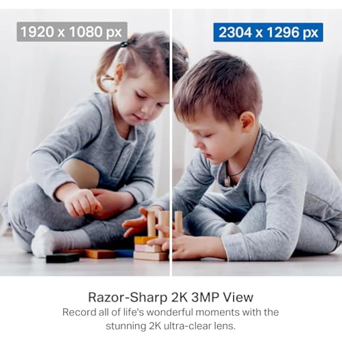Tapo C211 2K 3MP Pan/Tilt Indoor Security Camera | 360° WiFi Baby Monitor
