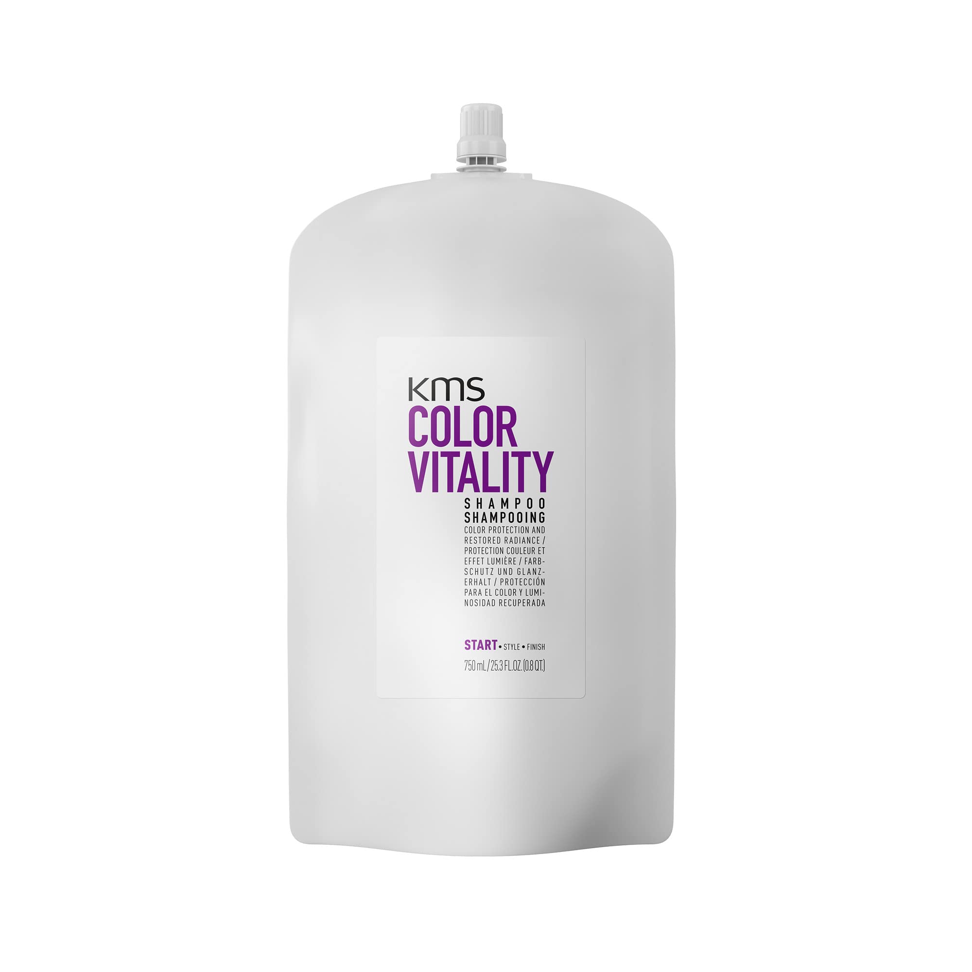 KMS ColorVitality Shampoo Refill Pouch for Color-Treated Hair, 750ml