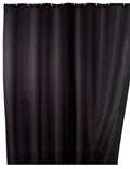 WENKO Anti-Mould Shower Curtain | Black Antibacterial Polyester