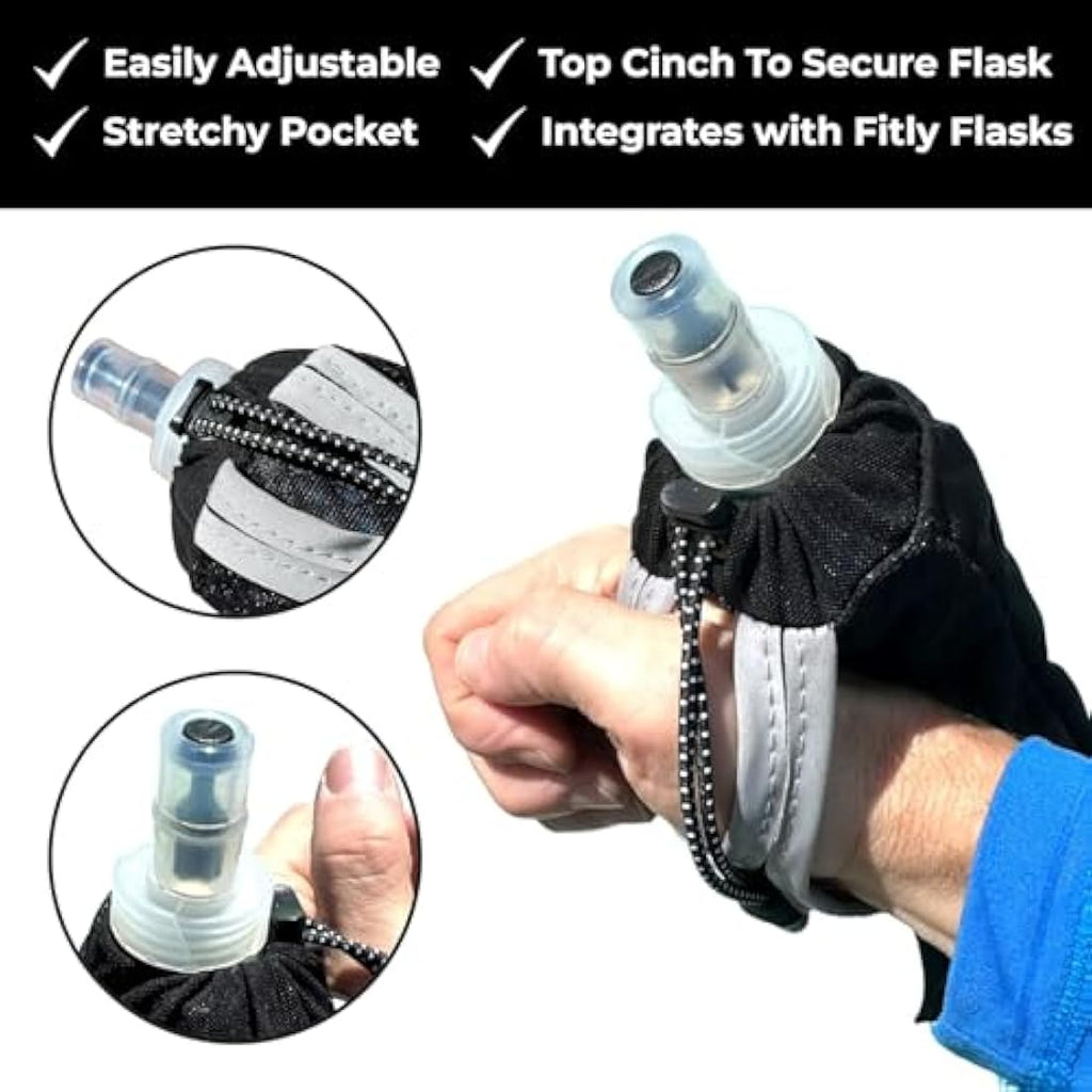 FITLY Soft Water Bottle | Collapsible Running Flask | BPA-Free & Leakproof