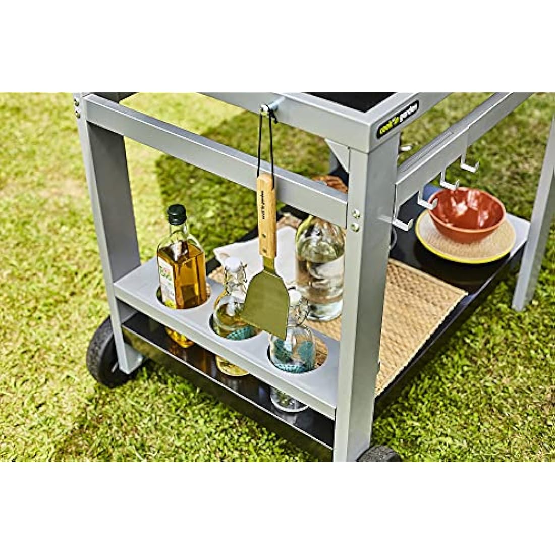 Cook'in Garden Media M Barbecue Grill Trolley - Steel Outdoor Cart