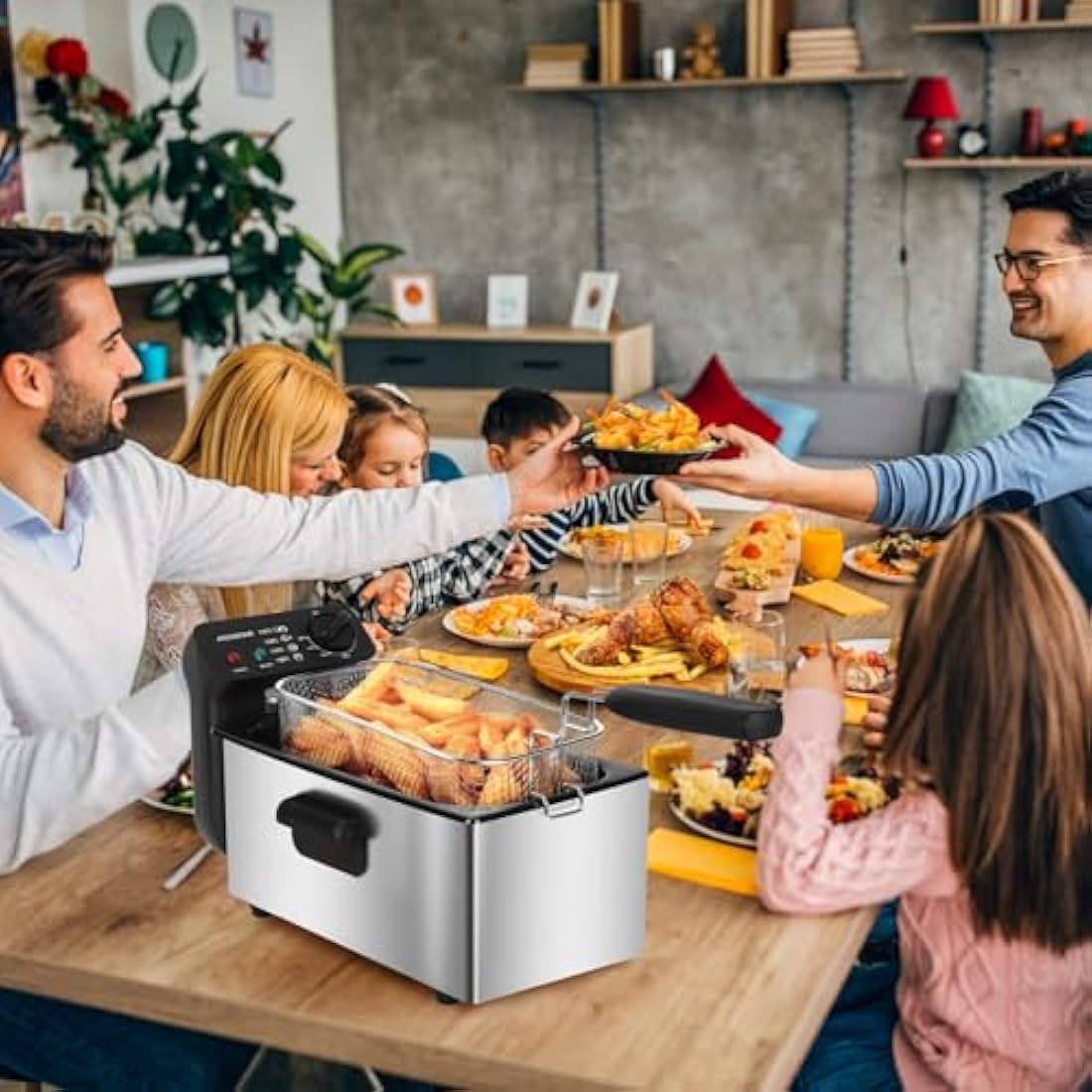 Aigostar 3L Deep Fat Fryer – 2200W Stainless Steel Electric Fryer