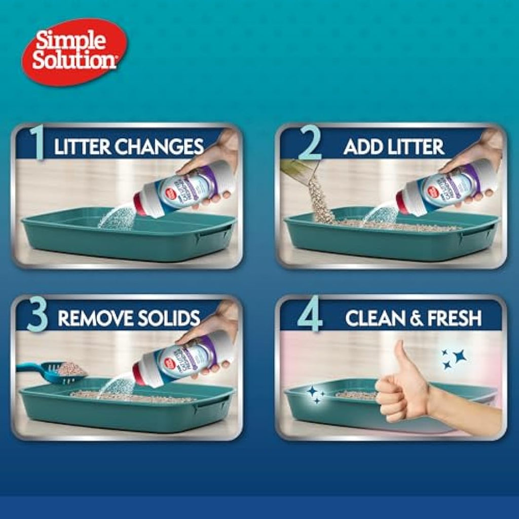 Simple Solution Cat Litter Freshener – Enzymatic Odour Eliminator 600g