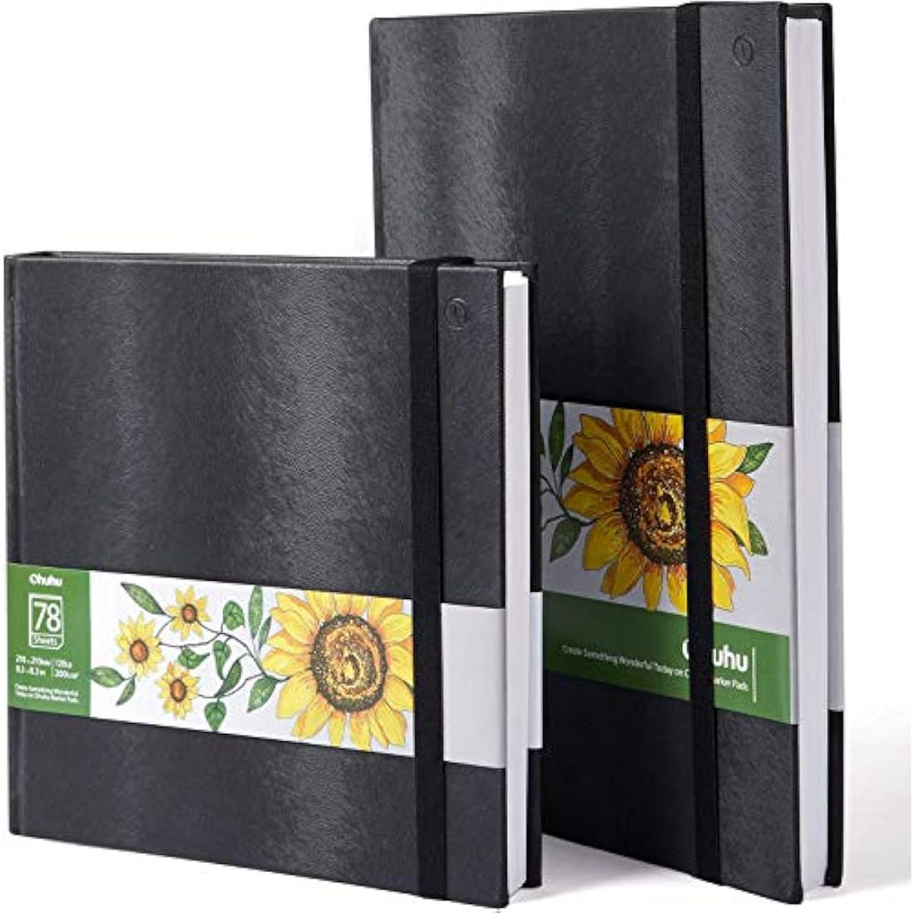 Ohuhu Alcohol Marker Sketchbook Set | 200GSM Heavyweight Paper | A4 & Square