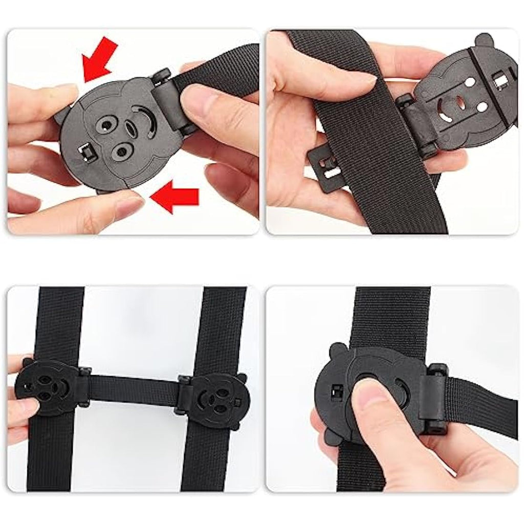 QOPAHI Anti Escape Car Seat Strap - 2 Pack Monkey Baby Safety Chest Clip