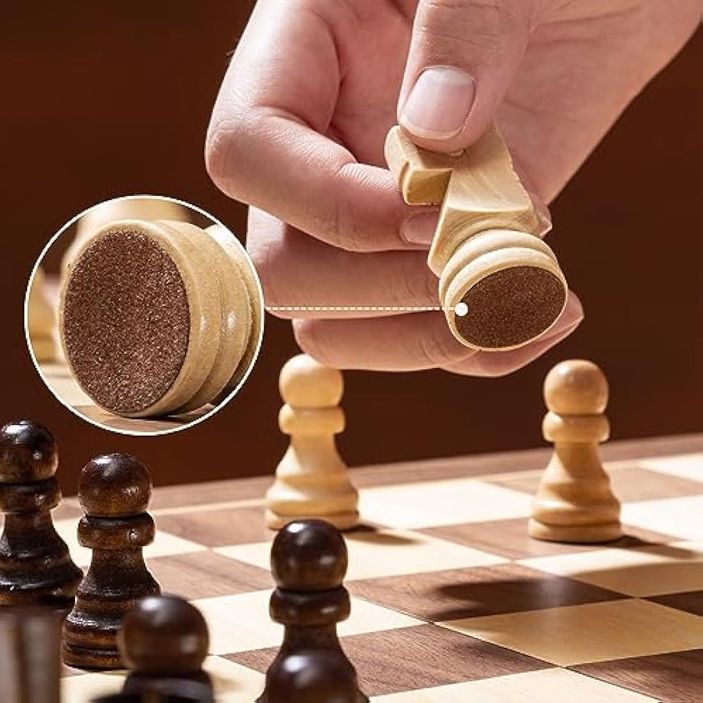 ASNEY 15 Inch Magnetic Wooden Chess Set | Staunton Tournament Board