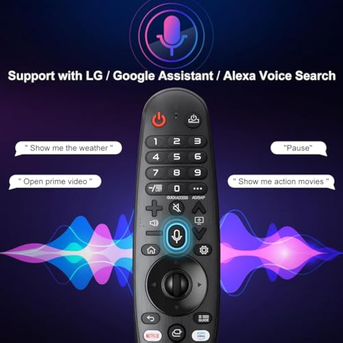 LG Magic Remote Replacement with Voice Control for OLED QNED 4K Smart TV