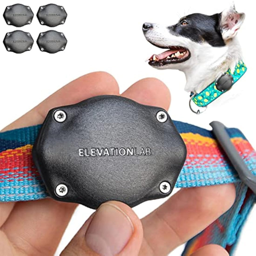 TagVault AirTag Dog Collar Mount - 4 Pack IP68 Waterproof