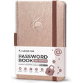 Clever Fox Password Book 2nd Edition - Pocket Login Organizer, Rose Gold