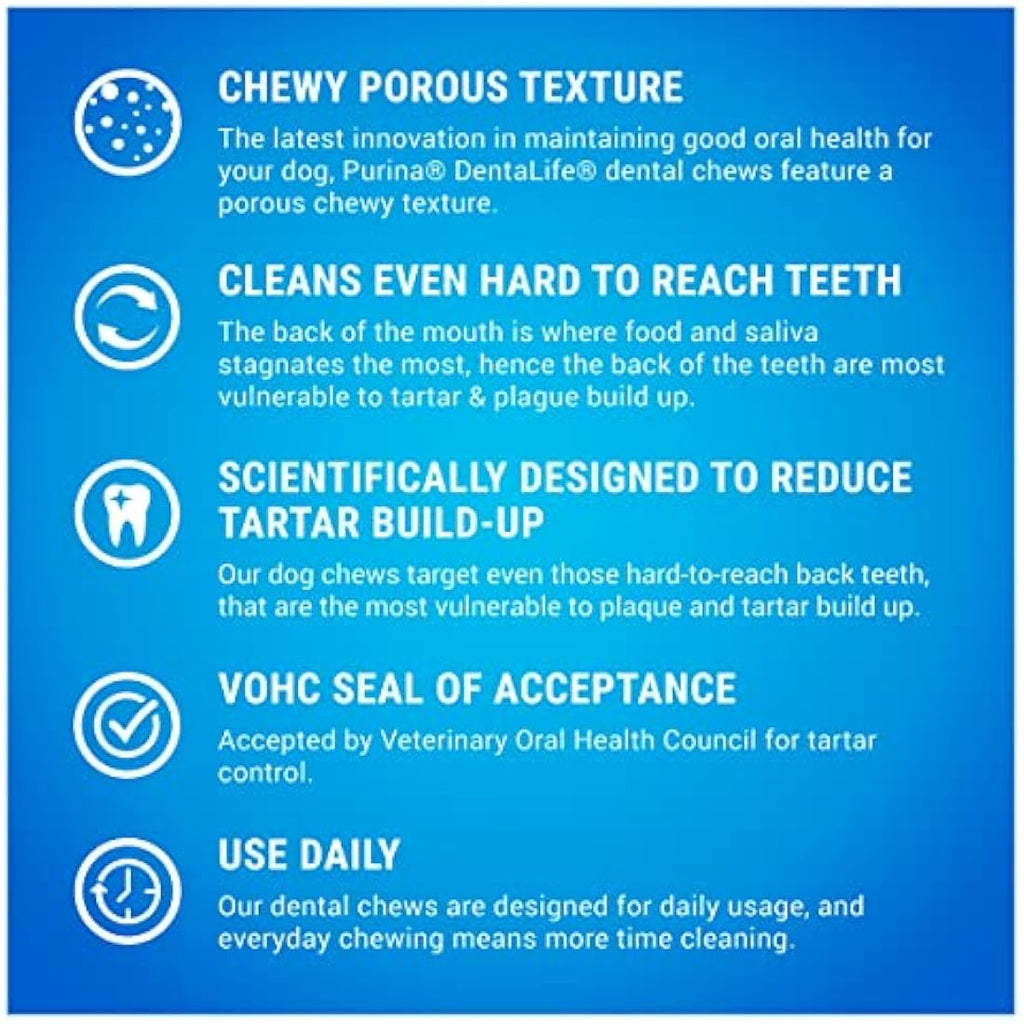DENTALIFE Chicken Dental Dog Chews for Medium Dogs - 42 Sticks