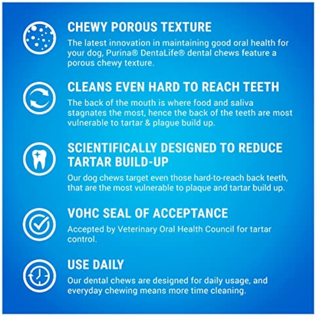 DENTALIFE Chicken Dental Dog Chews for Medium Dogs - 42 Sticks