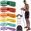 Zacro Pull Up Resistance Bands Set - 6 Levels for Home Gym & Strength