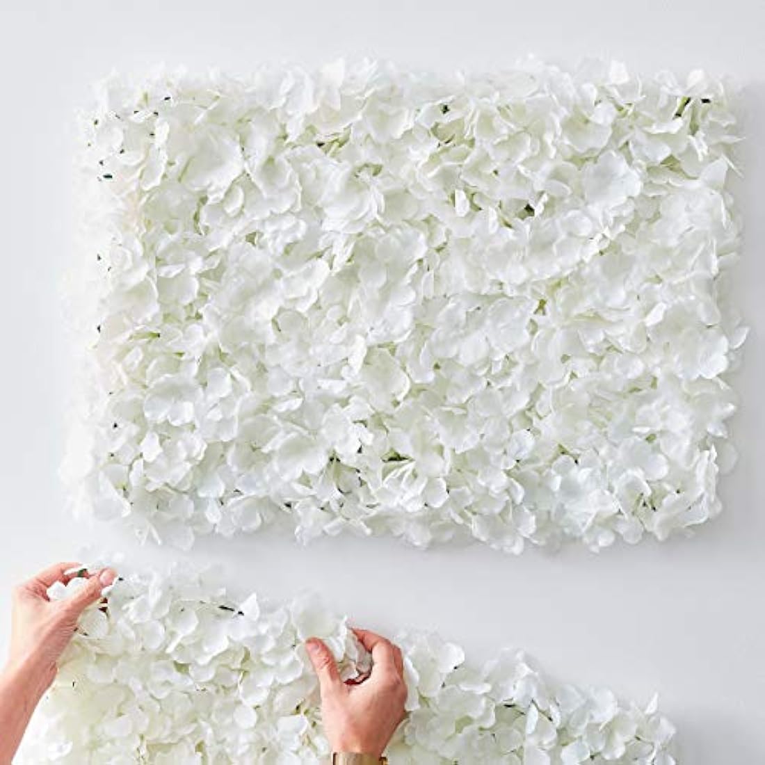 Ginger Ray White Artificial Flower Wall Tile - Wedding Backdrop Decor
