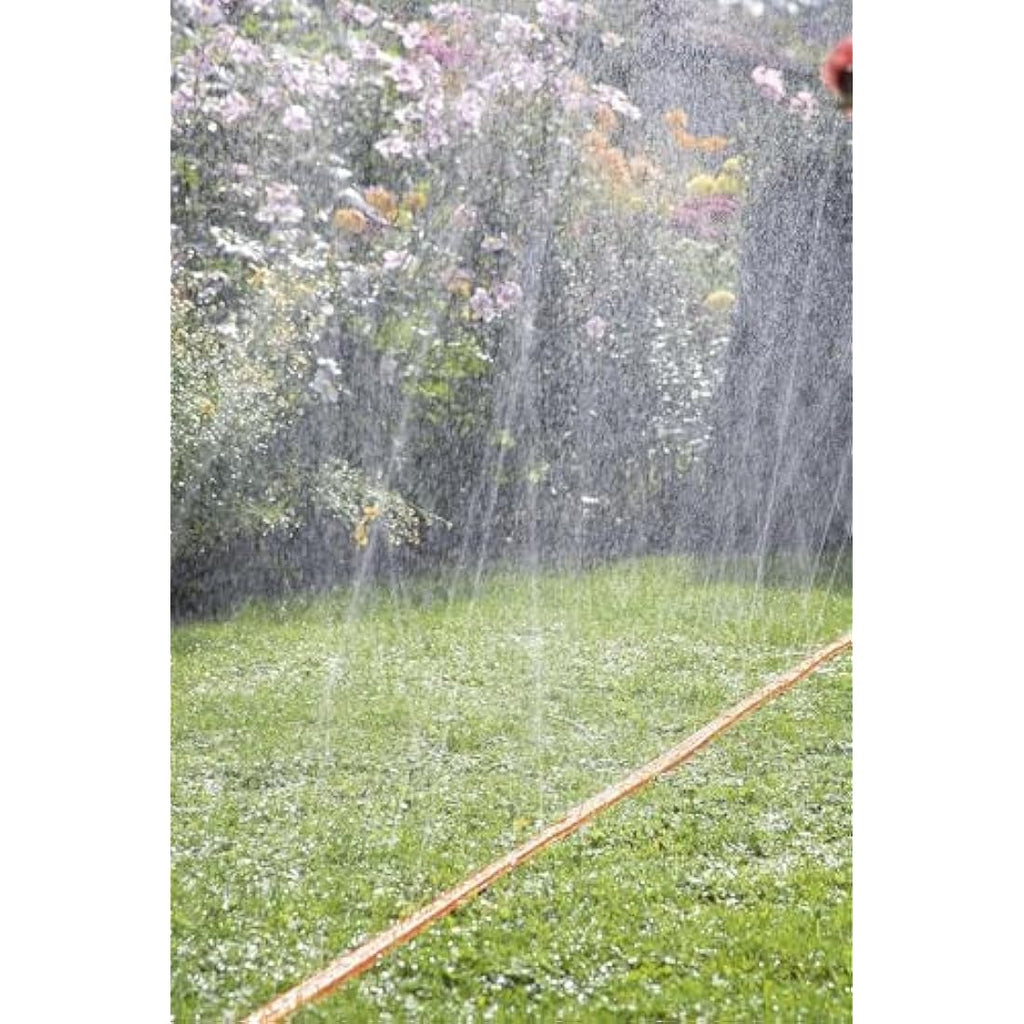 Gardena Hose Sprinkler – 15m Fine Spray Mist for Narrow Garden Beds