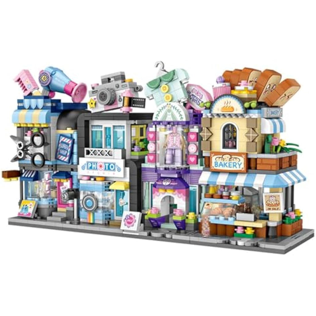 MEIEST Mini City Bakery Building Blocks - DIY Architecture Model Set