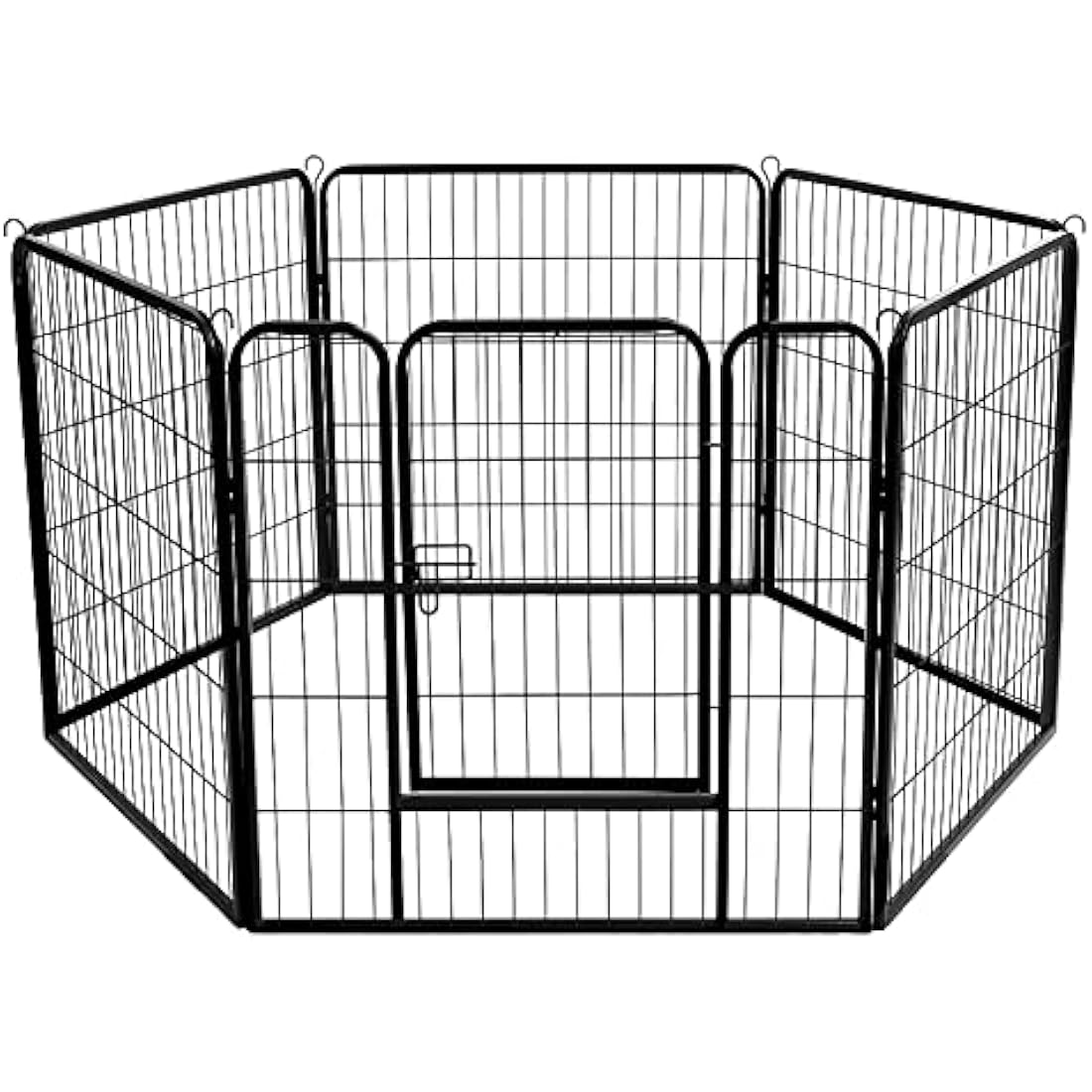 Bunny Business Heavy Duty 6 Panel Puppy Playpen - Gunmetal Grey