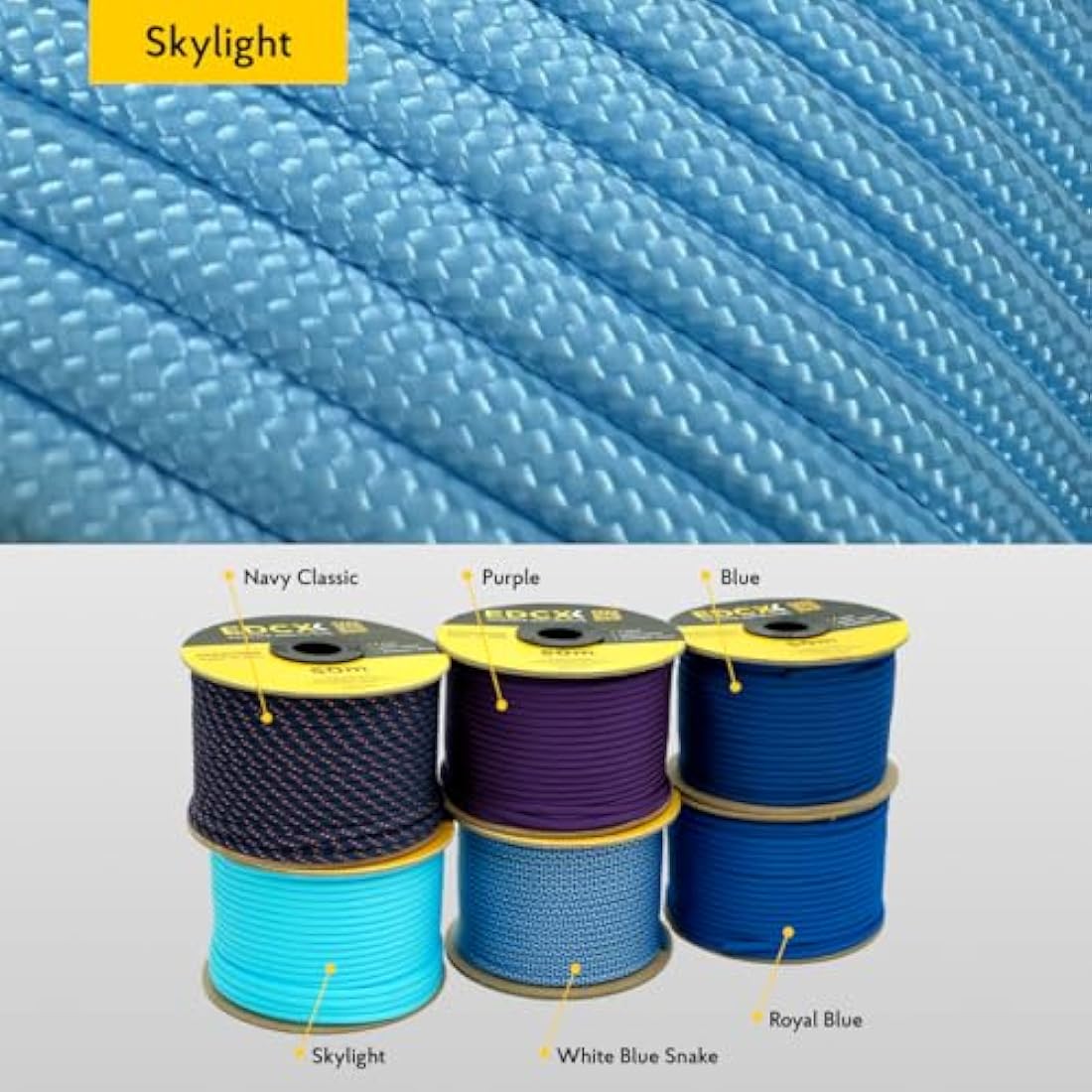 EDCX 550 Paracord – 4mm 7-Strand Nylon Rope for Camping and DIY