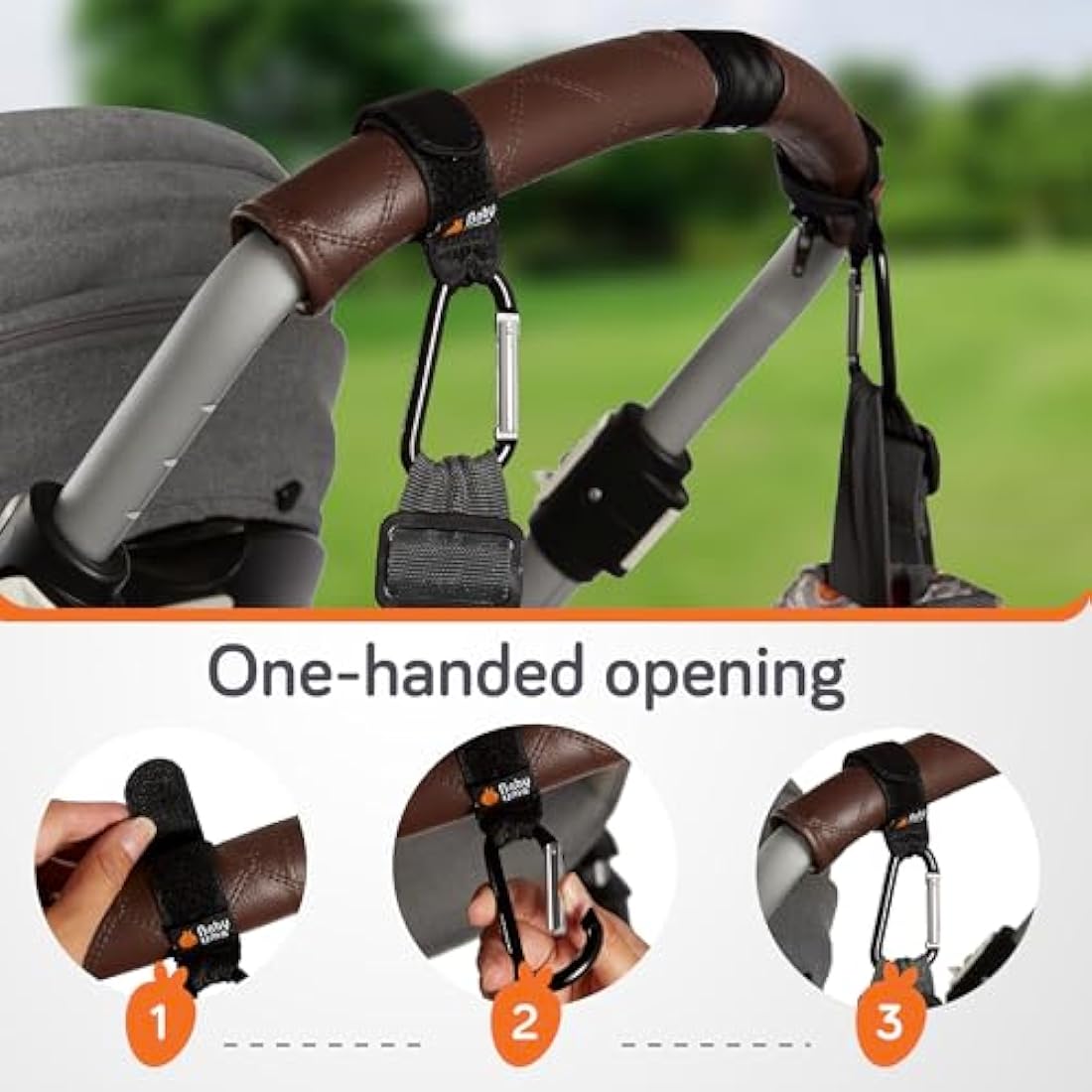 Baby Uma Buggy Clips – Universal Aluminium Pram Hooks, 5kg Capacity