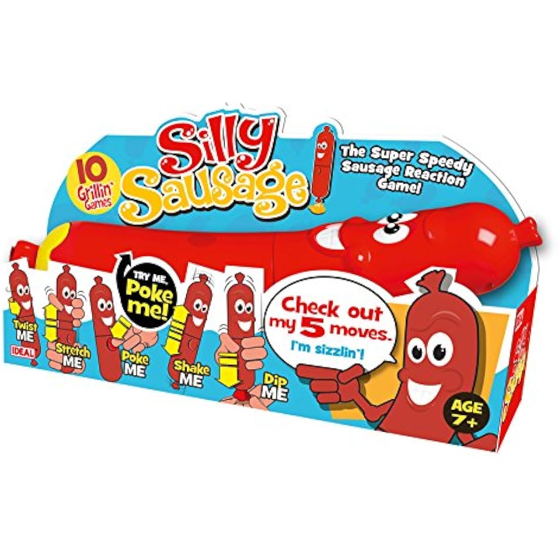 Ideal Silly Sausage Reaction Game - Interactive Family Party Toy