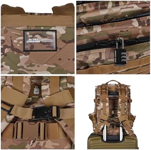 Elitex Training 25L Tactical Military Backpack | Waterproof Gym Bag