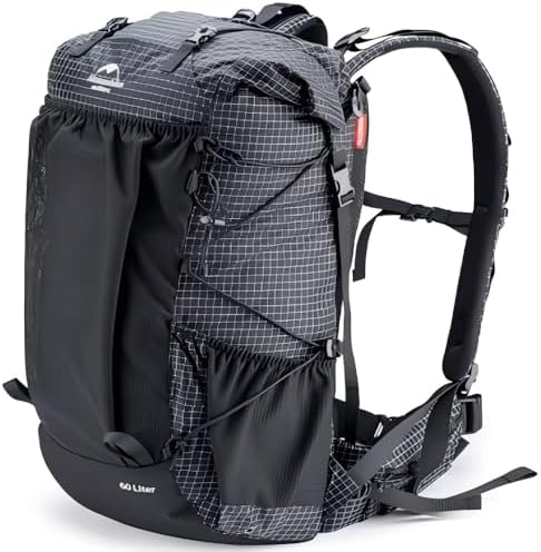 Naturehike 60L Internal Frame Hiking Backpack | Waterproof Camping Bag