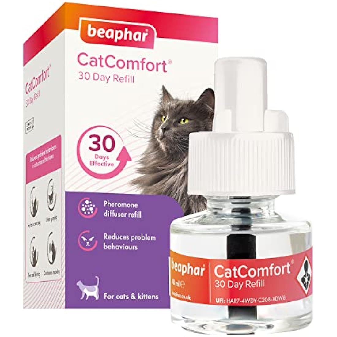 Beaphar CatComfort Calming Diffuser Refill | Pheromone Anxiety Relief