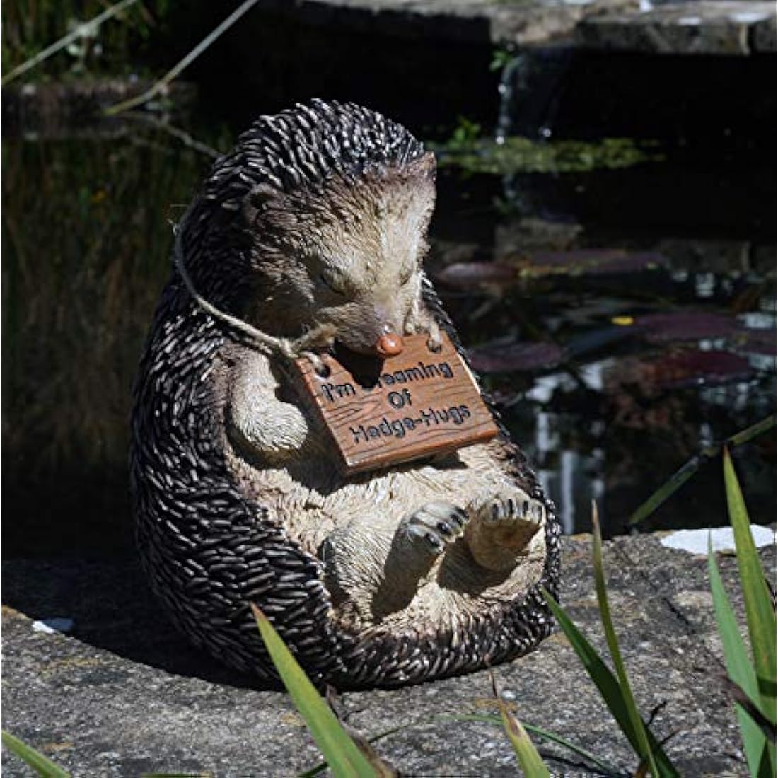 Heather Hedgehog Garden Ornament – Weatherproof Resin Statue