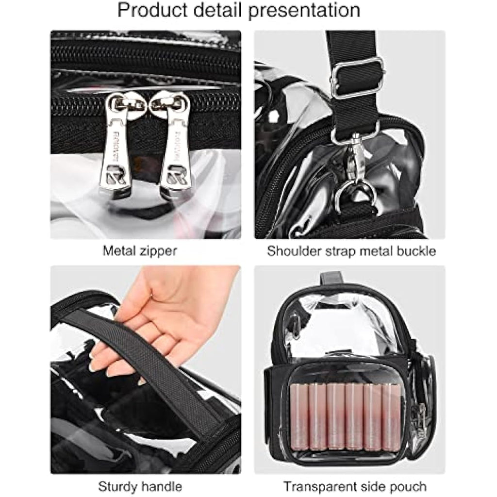 Relavel Professional Makeup Brush Case | Clear Waterproof Travel Organizer
