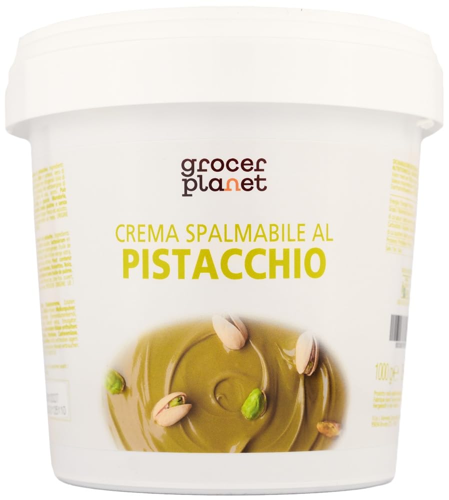 Grocer Planet Sweet Pistachio Cream – 45% Mediterranean Pistachios (1kg)