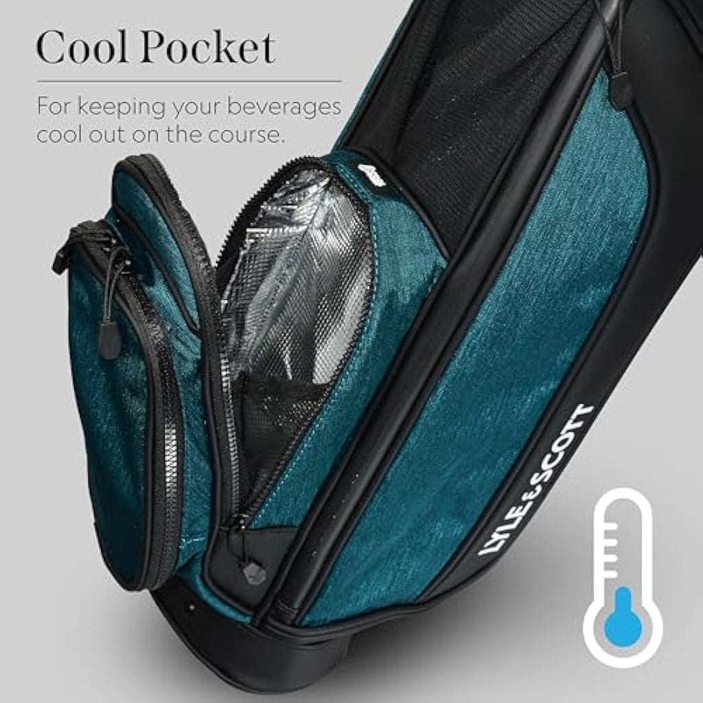 Lyle and Scott Gleneagle Golf Stand Bag – Lightweight 3-Way Divider