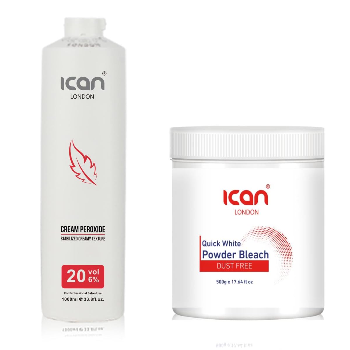 Ican London Professional Hair Bleaching Kit: 6% Peroxide & White Powder