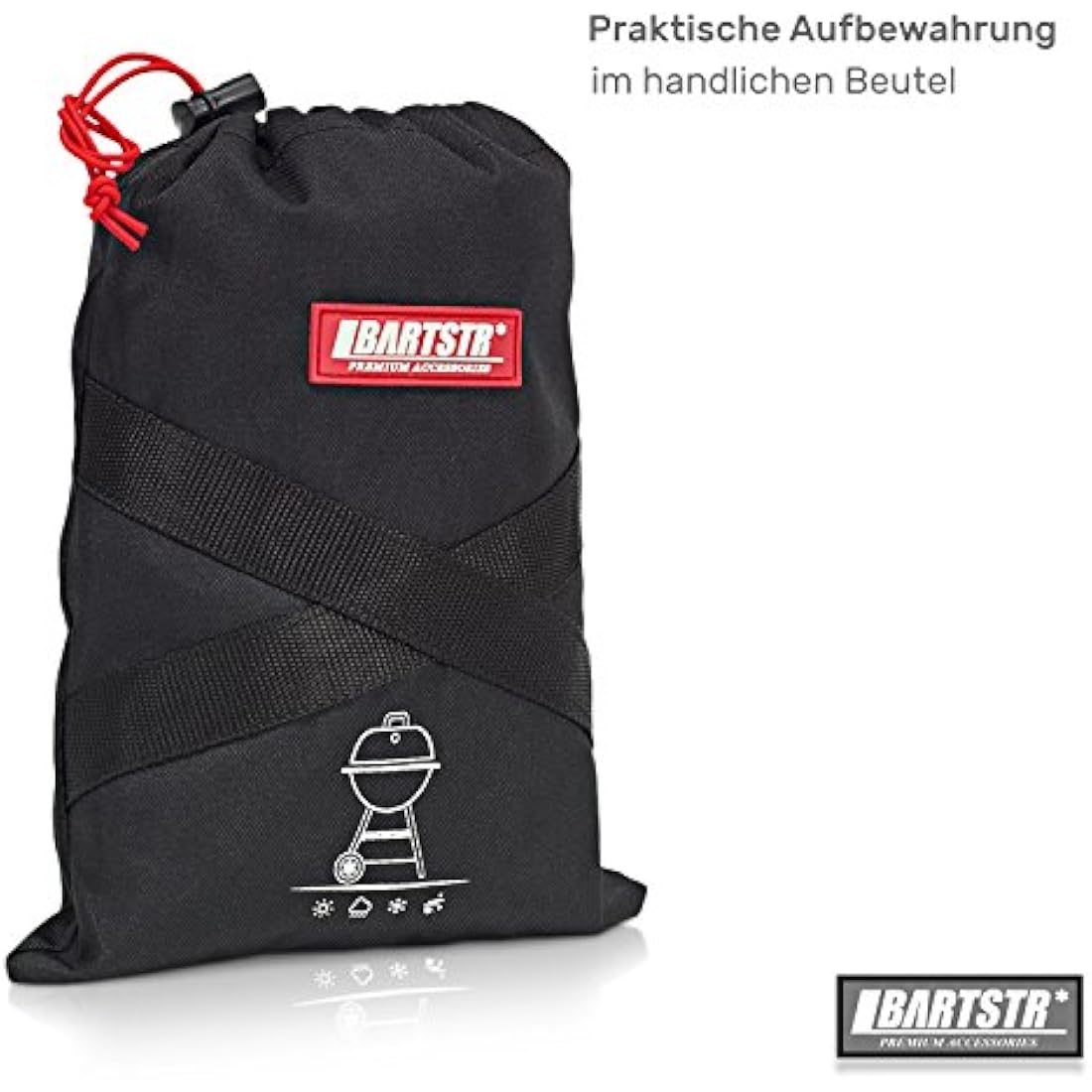 Bartstr Kettle BBQ Cover – 600D Heavy Duty Waterproof Grill Cover