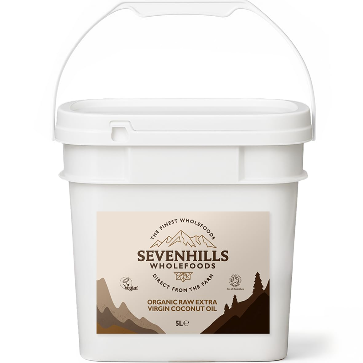 Sevenhills Wholefoods Organic Extra Virgin Raw Coconut Oil - 5L Bulk