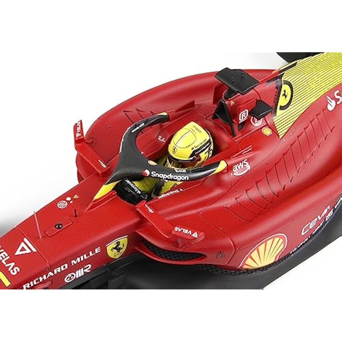 Bburago Ferrari F1-75 Italy Monza GP 2022 Diecast Model - 1/18 Scale