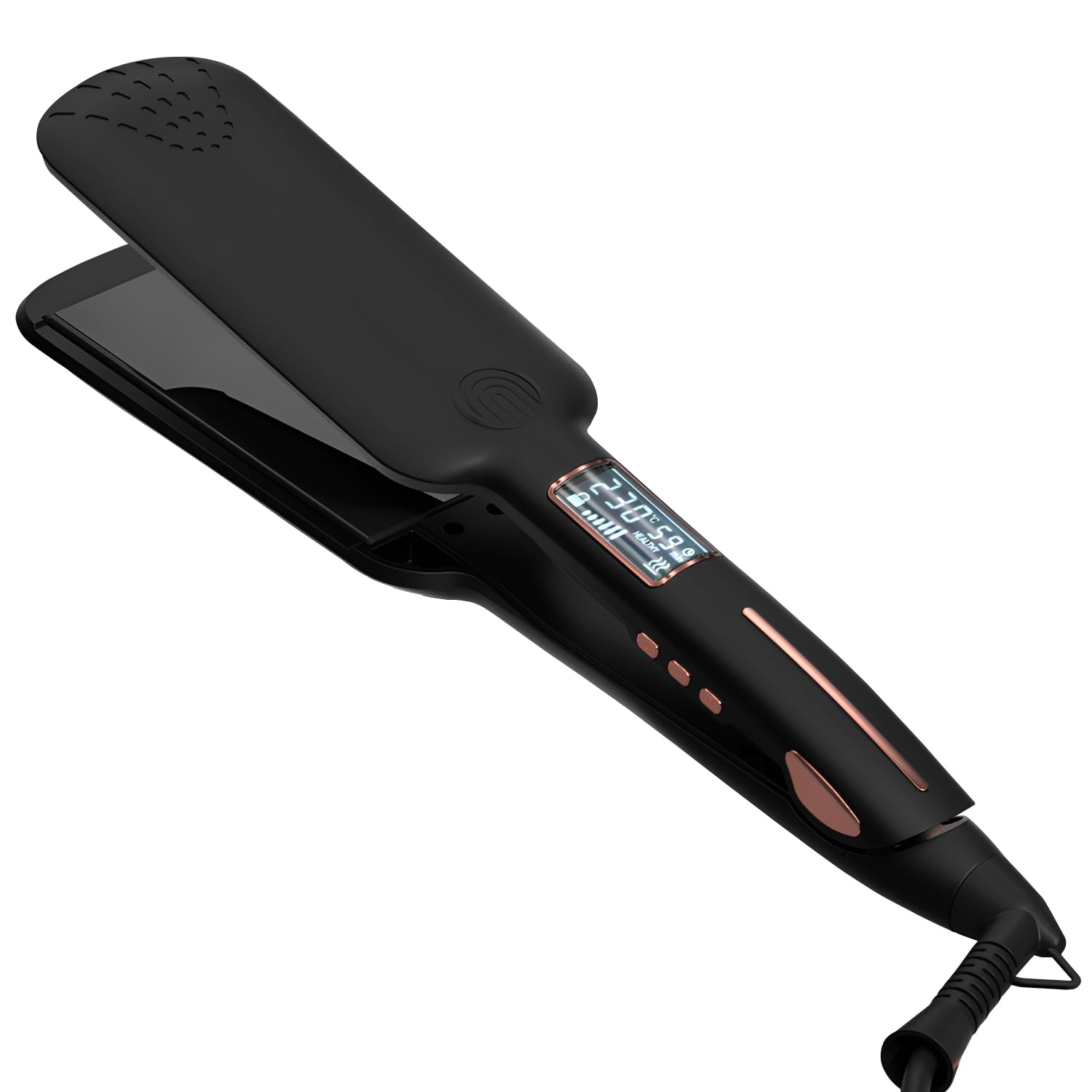 Wide Plate Hair Straightener | Ceramic LCD Digital Styler