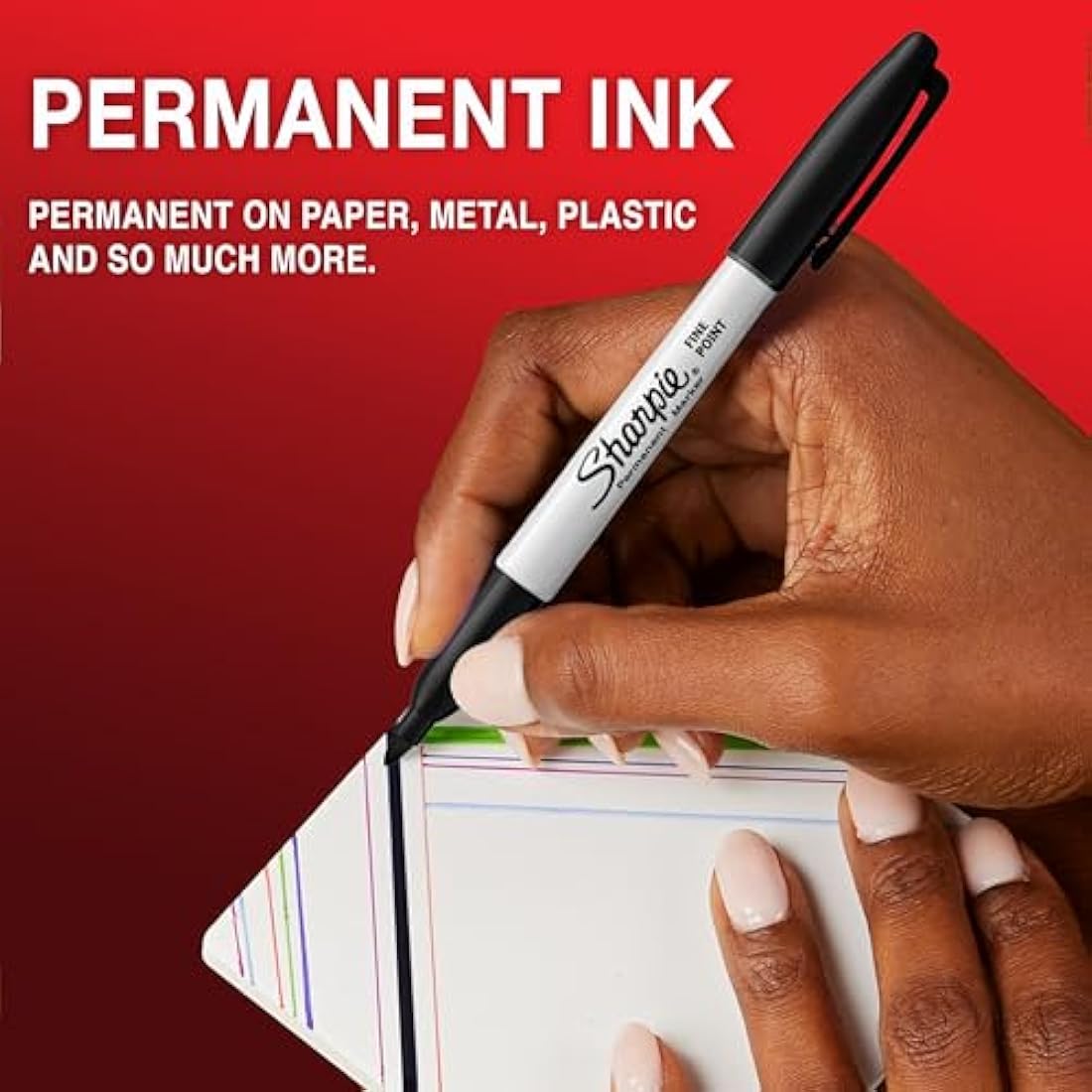 Sharpie Permanent Markers | Fine Point | Assorted Colours | 12 Pack