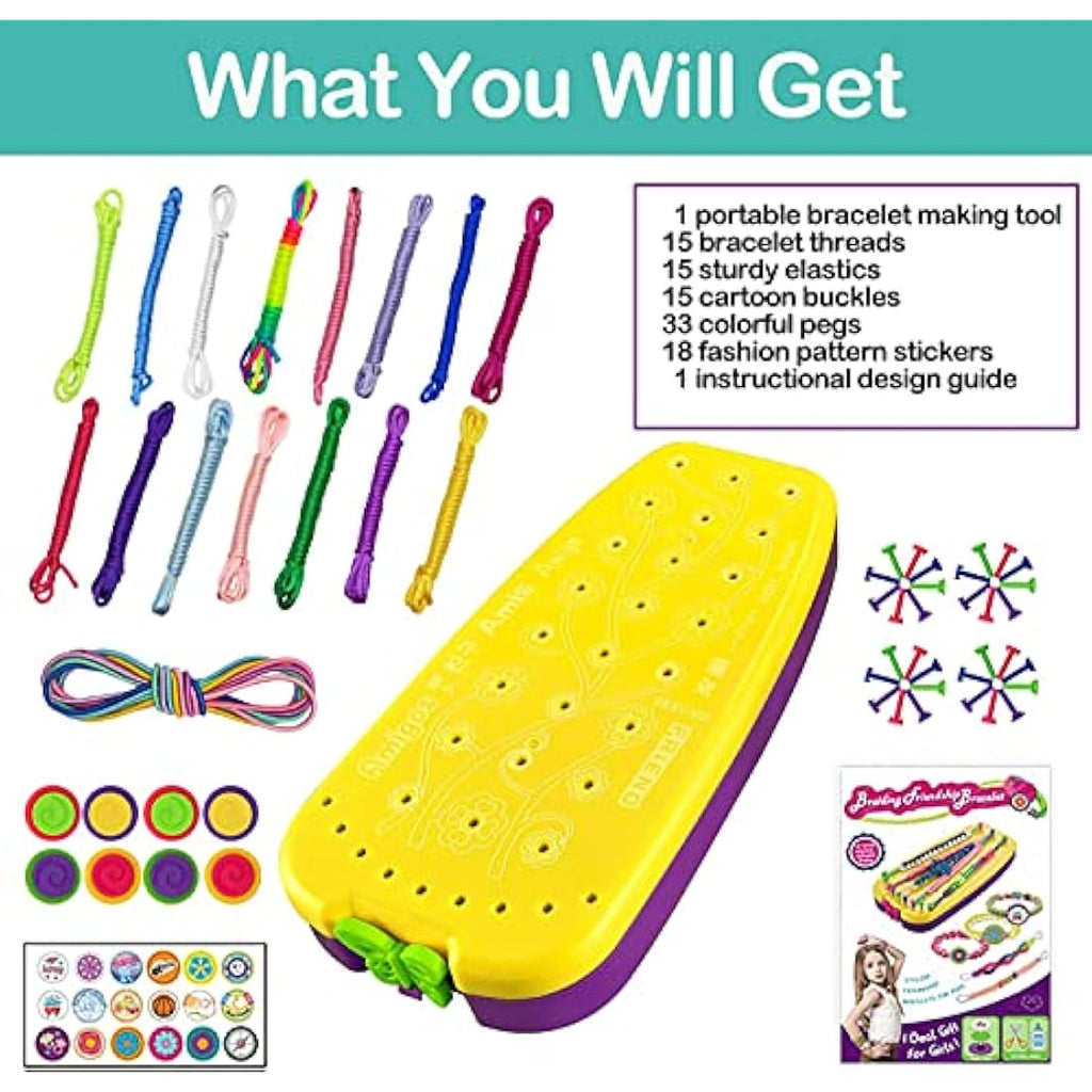 KEEHOM Friendship Bracelet Making Kit – DIY Jewelry Craft Set for Girls