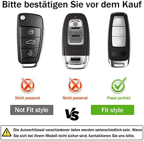 OATSBASF TPU Car Key Case for Audi A6 A7 A8 Q7 Q8 E-Tron – Protective Cover
